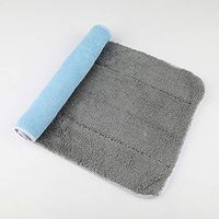 Actoor Replacement Mop Cloth for Clamped Flat Mop Replacement Heads Floor Care System Cleaner Sweeper 4424 cm (Blue and Gray)
