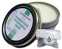 Greenfire All Natural Massage Oil Candle, Peppermint Eucalyptus Basil, Travel Size 1 Fluid Ounce
