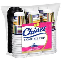 Chinet Comfort Cup (16-Ounce Cups), 50-Count Cups & Lids by Chinet