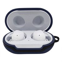 NXDA AirPods Silicone Case for Samsung Galaxy Buds Silicone Case Cover Earphone Pouch Dust-proof Protective With Keychain (Dark Blue)