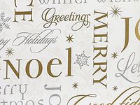 Glad Tidings Gold Silver Wrapping Paper Wrap Roll 24 Inches X 16 Feet