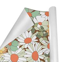 Gift Wrapping Paper Roll Summer Daisy Flower for Birthday,Holiday,Wedding,Baby Shower Gift Wrap - 3Rolls - 58inch x 23inch Per Roll