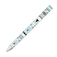 MightySkins Skin Compatible with Pixelbook Pen - Turquoise Tribal | Protective, Durable, and Unique Vinyl Decal wrap Cover | Easy to Apply, Remove, and Change Styles | Made in The USA