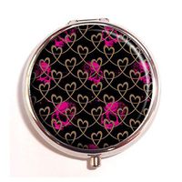 LCTCKP Skulls Custom Fashion Hot Round Pill Box Decorative Metal Western Medicine Tablet Container Box