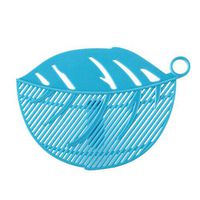 BIRD WORKS New Qualified 1PC Durable Clean Leaf Shape Rice Wash Sieve Cleaning Gadget Kitchen Clips Tools Cleaning Rice Tool D36Au4: Blue