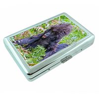 Funny Animal Faces S3 Silver Cigarette Case Metal Wallet Id Holder 4" X 2.75" RFID Protection