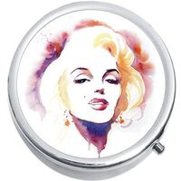 Watercolor Marilyn Monroe Medicine Pill Box