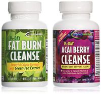 Applied Nutrition 14-Day Acai Berry Cleanse + 14-Day Fat Burn Cleanse, Value Pack 56 tablets per bottle
