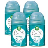 Air Wick Pure Freshmatic 4 Refills Automatic Spray, Ocean Breeze, 4ct, Air Freshener, Essential Oil, Odor Neutralization, Packaging May Vary