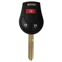 Keyless Remote Shell Entry Remote Key Fob Case Uncut Blank Blade for Nissan NV200 Cube Juke NV2500 NV350 Urvan NV3500 Rogue Sentra No Chips