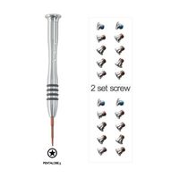 GODSHARK 2 Sets Replacement Screws with Screwdriver for MacBook Pro 13 or 15 inch Retina Display A1398 A1425 A1502 2012-2015, Bottom Case Cover P5 Pentalobe Repair Tool Kit Laptop PC Computer