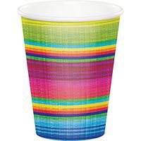 Creative Converting 322287 96 Count 9 oz Hot/Cold Paper Cups, Serape