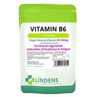 Lindens Vitamin B-6 B6 100mg High Potency 100 Tablets