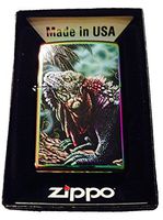 Zippo Custom Lighter - Iguana Lizard Chameleon on Spectrum