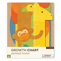 Petit Collage Folding Growth Chart, Animal Tower