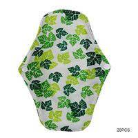 MNBHJK 10PCS Women Hygiene Sanitary Pad, Feminine Reusable Panty Liner,Charcoal Fibre Menstrual Sanitary Nappy Towel Pad 1825cm,L