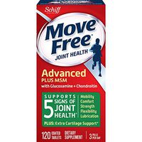 Move Free Advanced Plus MSM, 120 tablets - Joint Health Supplement with Glucosamine and Chondroitin