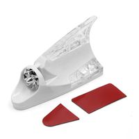 uxcell White Vehicle Decorative Aerial Shark Fin Type Antenna Wind Power Led Light