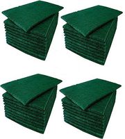 Green Scrub Scouring Sponge Pads, Great for Kitchen dishwashing,Pot Cleaning Dish Scrunge,Set of 40 5 3/4'' x 3 3/4''