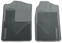 Husky Liners 51012 Semi-Custom Fit Heavy Duty Rubber Front Floor Mat - Pack of 2, Grey by Husky Liners