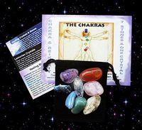 Chakra Healing 7 Stone Collection with Azeztulite Cluster from North Carolina Crystal!