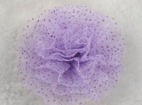 10pcs Brilliant Organza By Dusting Volume Spend Appliques Sewing Wedding U Pick (Purple)