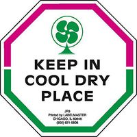 Labelmaster JR3 Keep in Cool Dry Place Label, Paper, 3" x 3" (Pack of 500)