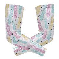 Pink Pineapple and Polka Dot Unisex Arm Sleeve,UV Protection Arm Compression Sleeve, Skin Protection Sport Arm Cooler Sleeve for Running Hiking Jogging Motorcycling Climbing Camping