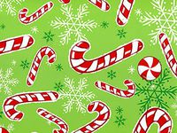 Christmas Gift Wrap Paper - 24 inches x 417 feet - Peppermint Snowflakes