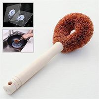Kitchen Dishwashing Brush Scrub Pot Sink Brushes for Pot Pan Cast Iron Skillet Dishes Cleaning with Hook up Comfortable Grip Brush Durable and Strongly Remove Oil (1)