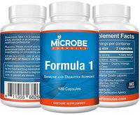 Microbe Formulas: Organic Formula 1- Intestinal Support - 120 Capsules - Organic Supplement - Dietary Supplement - Ayurvedic Medicine - Intestinal Detoxification - Healthy Intestinal Tract