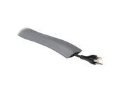 Wiremold CDG-5 Corduct Overfloor Cord Protector- Rubber Duct Floor Cord Cover, Gray (5 Feet)