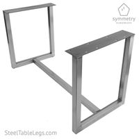 Metal Dining Table Base - The 'Gemini' - 1 WHOLE BASE by Symmetry Hardware - Modern Industrial Table Legs