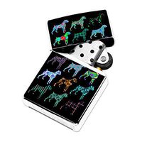 Boxer Dog Pattern - White Lighter Windproof Flip-Top Refillable with tin Gift Box