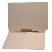 11 pt Manila Folders, Full Cut End Tab, Letter Size, 1/2 Pocket Inside Front, Fastener Pos #5, Mylar Reinforced (Box of 50)