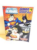 Justice League Unlimited Jumbo Coloring & Activity Book Evildoers Beware, Multicolor