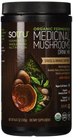 SoTru Medicinal Mushrooms Drink Mix - 240 Grams, Citrus Flavor - Cordyceps, Reishi, Agracicus blazei, Shiitake, Maitake & Turkey Tail - Certified Organic, Non-GMO, Vegan, Gluten-Free - 30 Servings