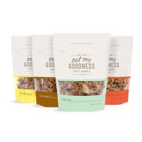 Oat My Goodness Premium Craft Granola, Variety Pack, 8 Ounce (Pack of 4) | Gluten Free and Non-GMO