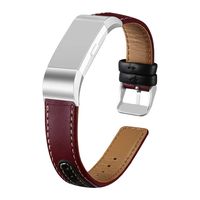 Homsta Soft Leather Bands Compatible with Fitbit Charge 2 Smart Watch - Classic Adjustable Watch Strap Wristbands Bracelets Replacement Accessory for Women Men