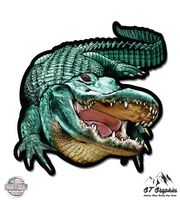 GT Graphics Alligator Gator Jaws - 8" Vinyl Sticker - for Car Laptop I-Pad - Waterproof Decal