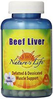 Nature's Life Beef Liver, Defatted & Dessicated,   1500 Mg, 100 Capsules