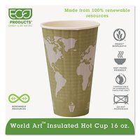 ECOEPBNHC12WD - ECO-PRODUCTS,INC. World Art Insulated Compostable Hot Cups