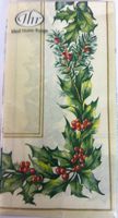Ideal Home Range Christmas Garland Cream Green Paper Guest Towels