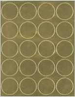 Gold Wafer Seals 1 5/8"- 5 Sheets, 100 Gold Wafer Seals