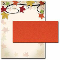 Autumn Vine Letterhead With Coordinating Envelopes, 50pk