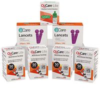 ijCare(200strips)Bundle n Save Pack for Oh’Care Lite Blood Sugar Testing Monitor – Glucose Test Strips, Lancets, and Control Solution for for Blood Testing – Accurate and Affordable Diabetic Supplies