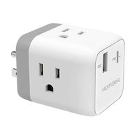 Homder Multi Plug Outlet with 3 Outlet Extender USB-C PD Ports, Multiple Outlet Wall Plug Extender Electrical Adapter, Power Strip for Travel, Home, Outlet Splitter Wall Charger, Cruise Ship Must Have