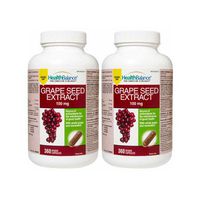 2 Bottles x HealthBalance Grape Seed Extract, 100mg, 360 Veggie Cap (2)
