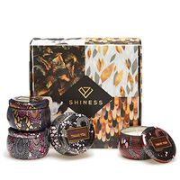 Large Size Aromatherapy Luxury Scented Candles Essential Oils Gift for Women Highly Scented & Long Lasting Balance, Harmony,Meditation, Relaxation Your OWN SPA Candles Gift Set (Black and White)