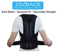 ZSZBACE Back Corrector, Can Alleviate Pain and Fatigue, Correct Body Posture, Good Health, Suitable for Both Men and Women (L: Waist Length fits 35.4-41.3", Black)